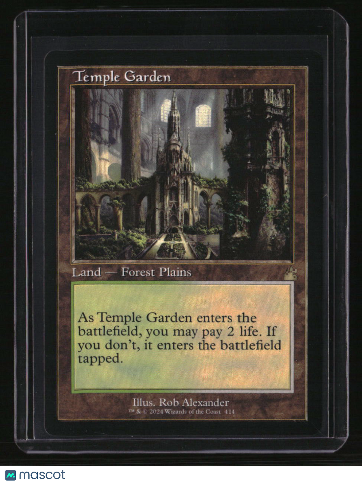 Ravnica Remastered Temple Garden (Retro Frame)
