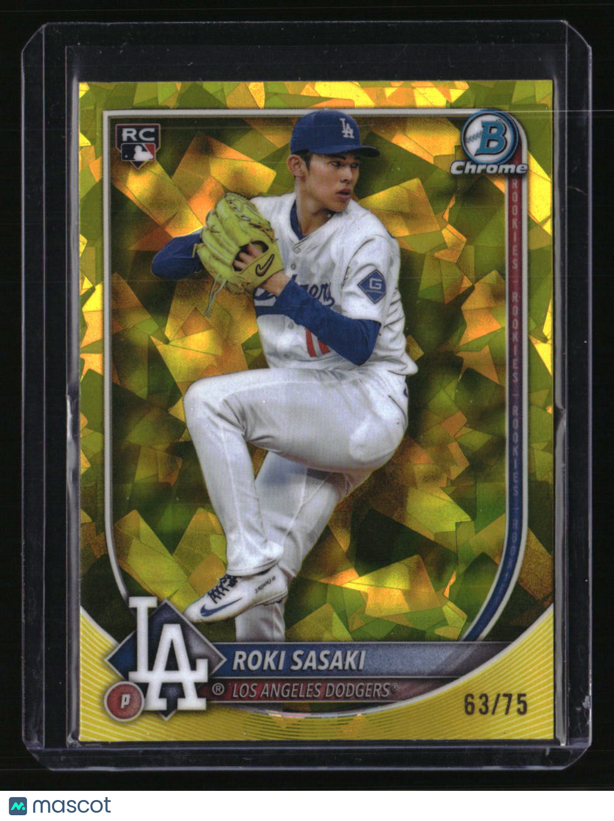 2025 Bowman Chrome Sapphire Edition Roki Sasaki Yellow Sapphire #/75