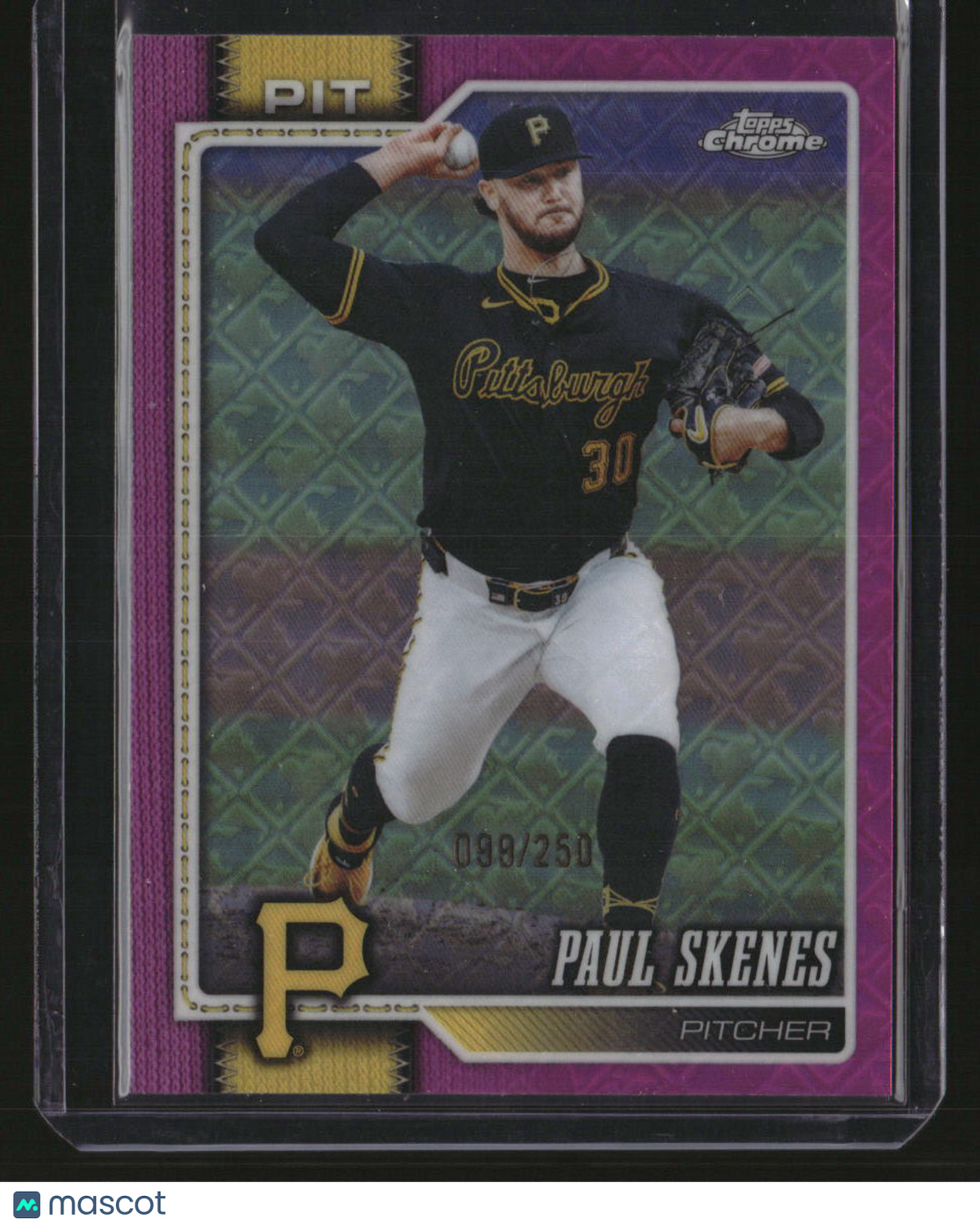 2026 Topps Chrome Logofractor Edition Paul Skenes Pink Refractor #/250