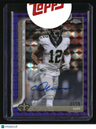 2025 Topps Chrome Chris Olave Chrome Autographs Purple Geometric Refractor #/75