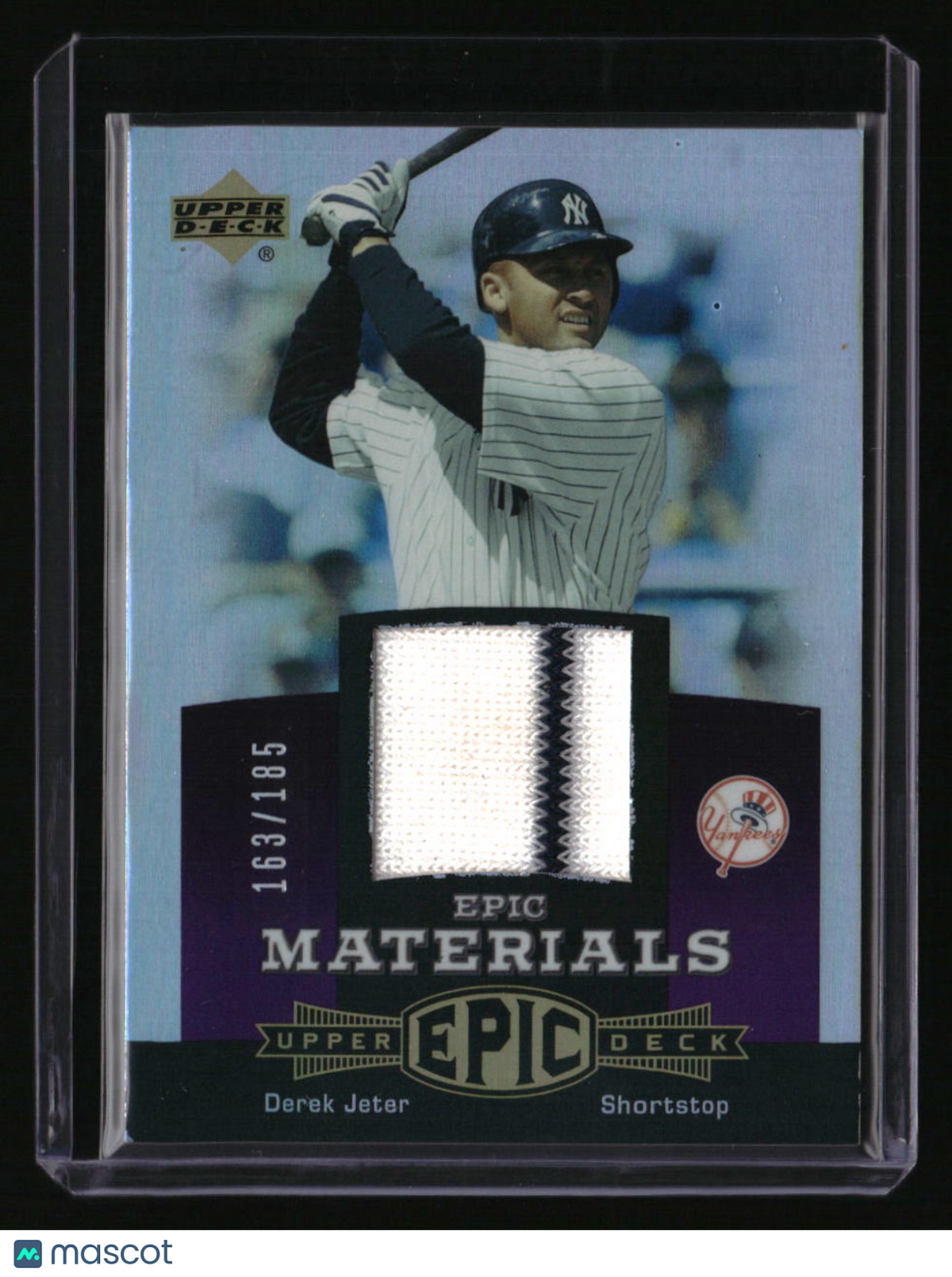 2006 Upper Deck Epic Derek Jeter Materials Dark Purple #/185