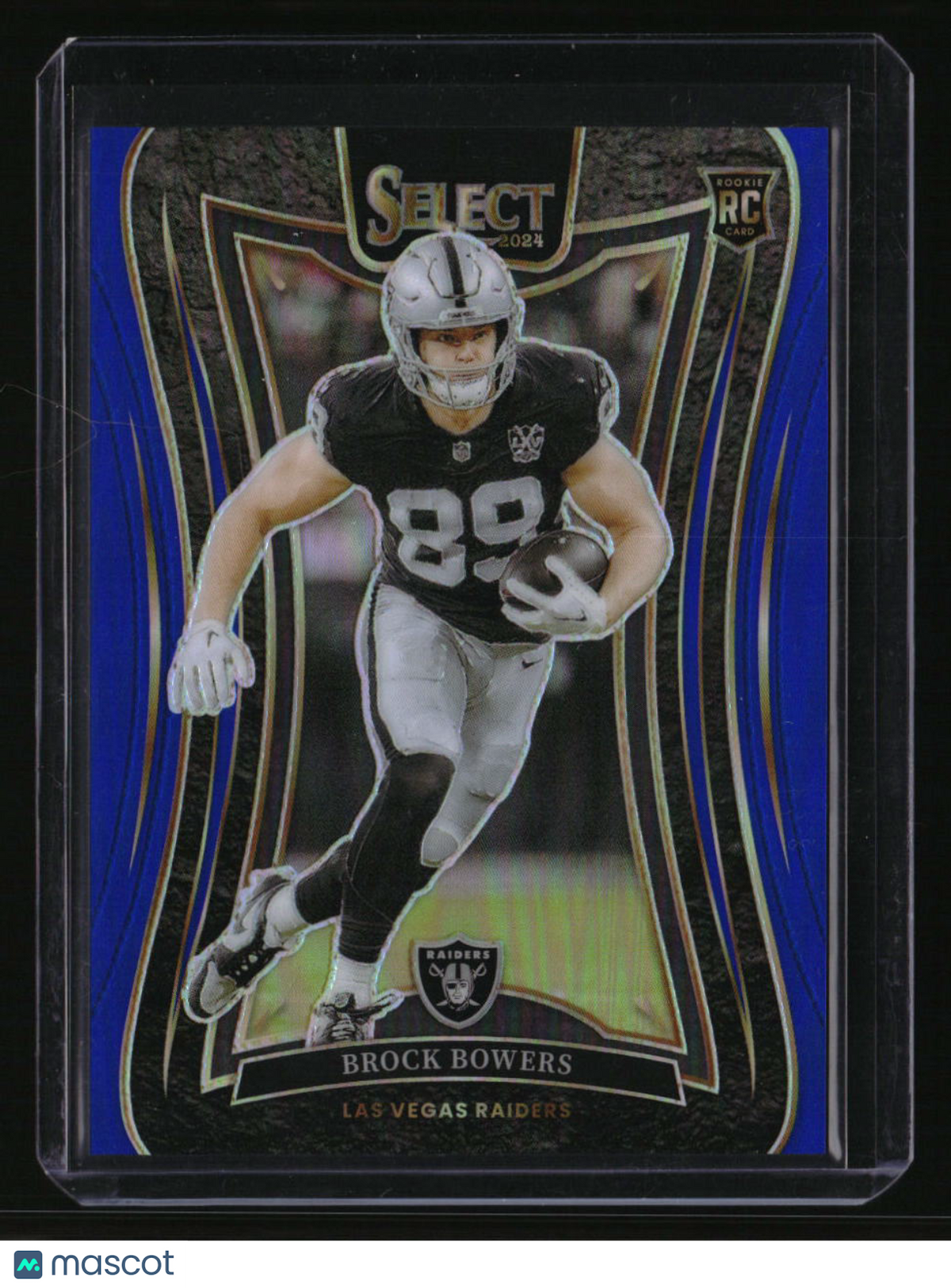 2024 Panini Select Brock Bowers Blue Prizm #/99