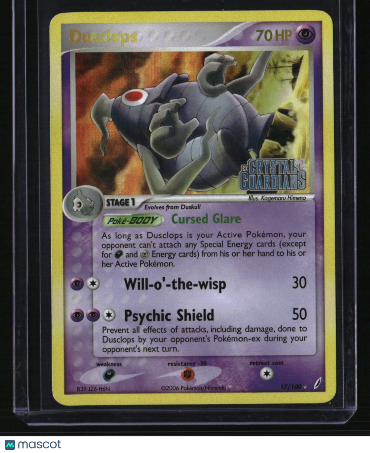 Crystal Guardians Dusclops Reverse Holo