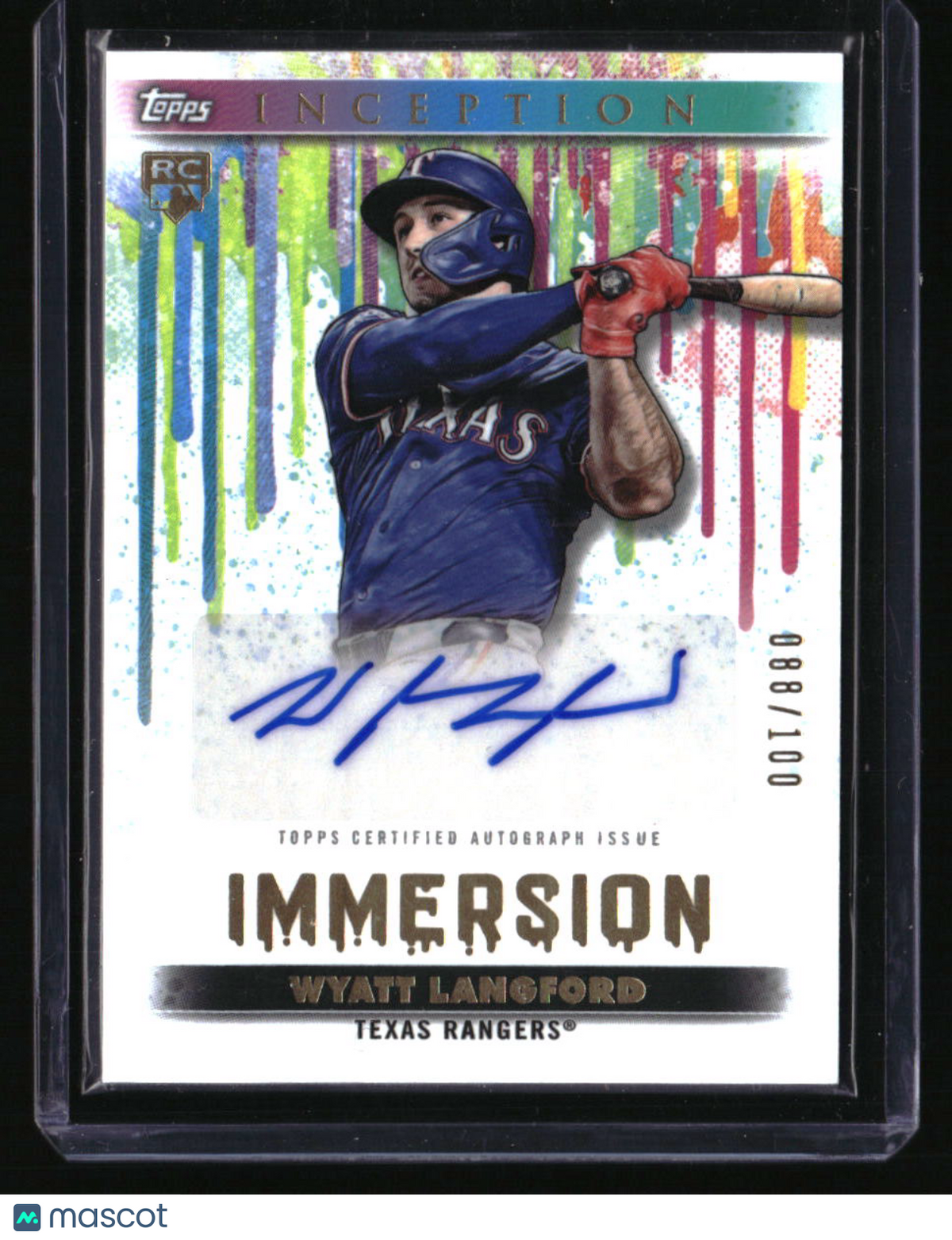 2024 Topps Inception Wyatt Langford Immersion Autograph #/100