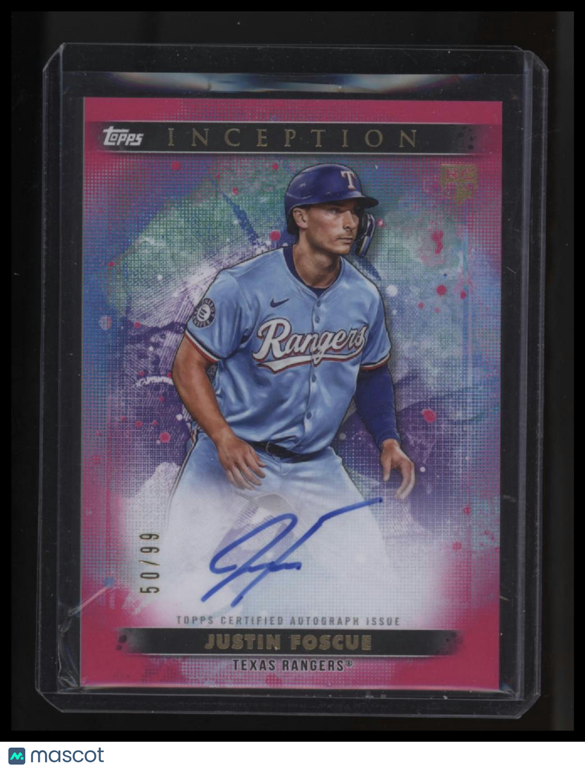 2024 Topps Inception Justin Foscue Rookie and Emerging Star Auto Magenta #/99