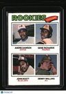 1977 Topps Rookie Outfielders Dawson / Richards / Scott / Walling)