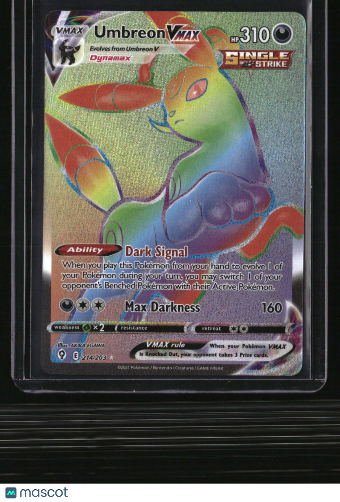 SWSH07: Evolving Skies Umbreon VMAX (Secret)