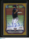 2026 Bowman David Davalillo Chrome Prospect Autographs Gold Refractors #/50