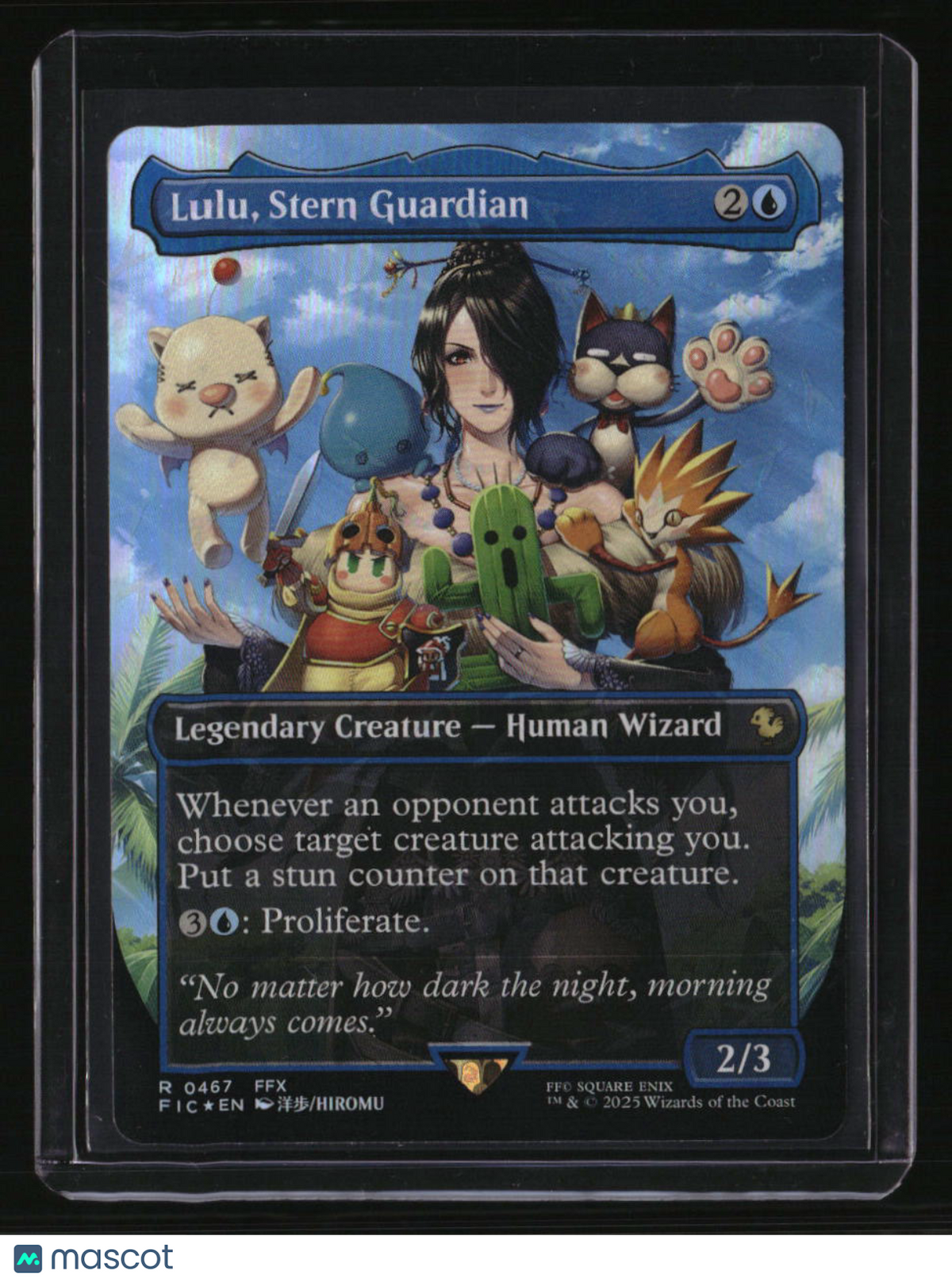 Commander: FINAL FANTASY Lulu, Stern Guardian (Borderless) (Chocobo Track Foil)