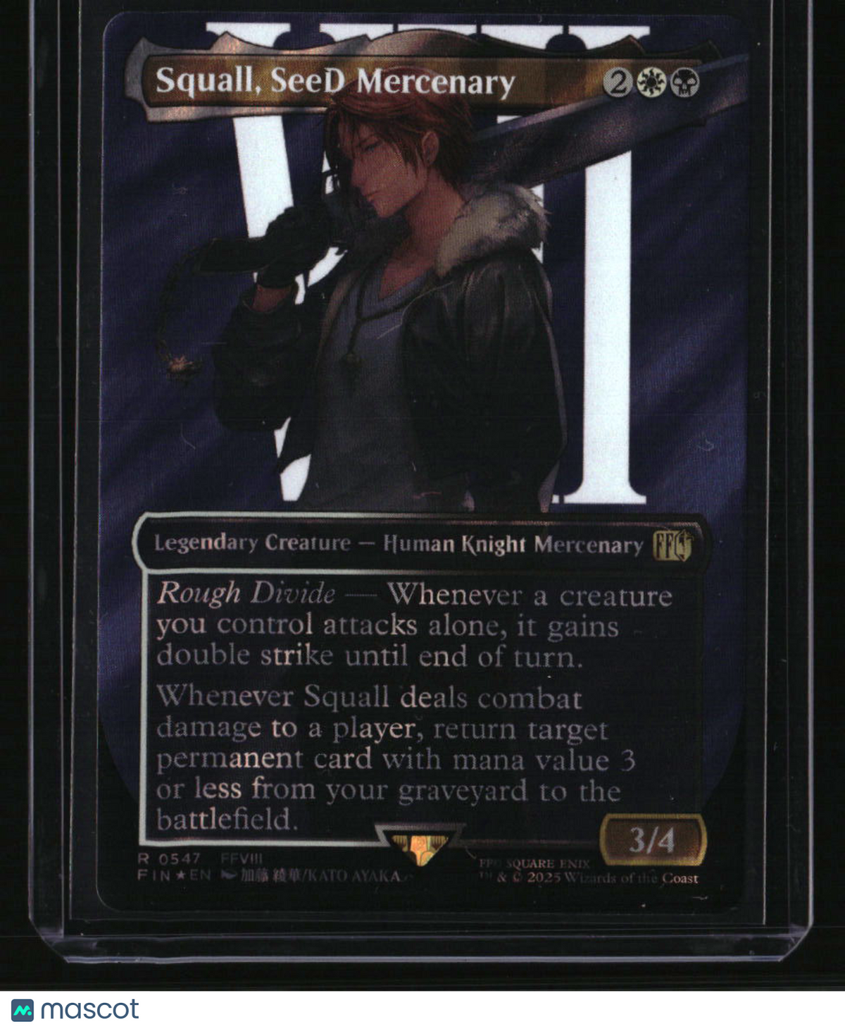 FINAL FANTASY Squall, SeeD Mercenary (Borderless) (Surge Foil)