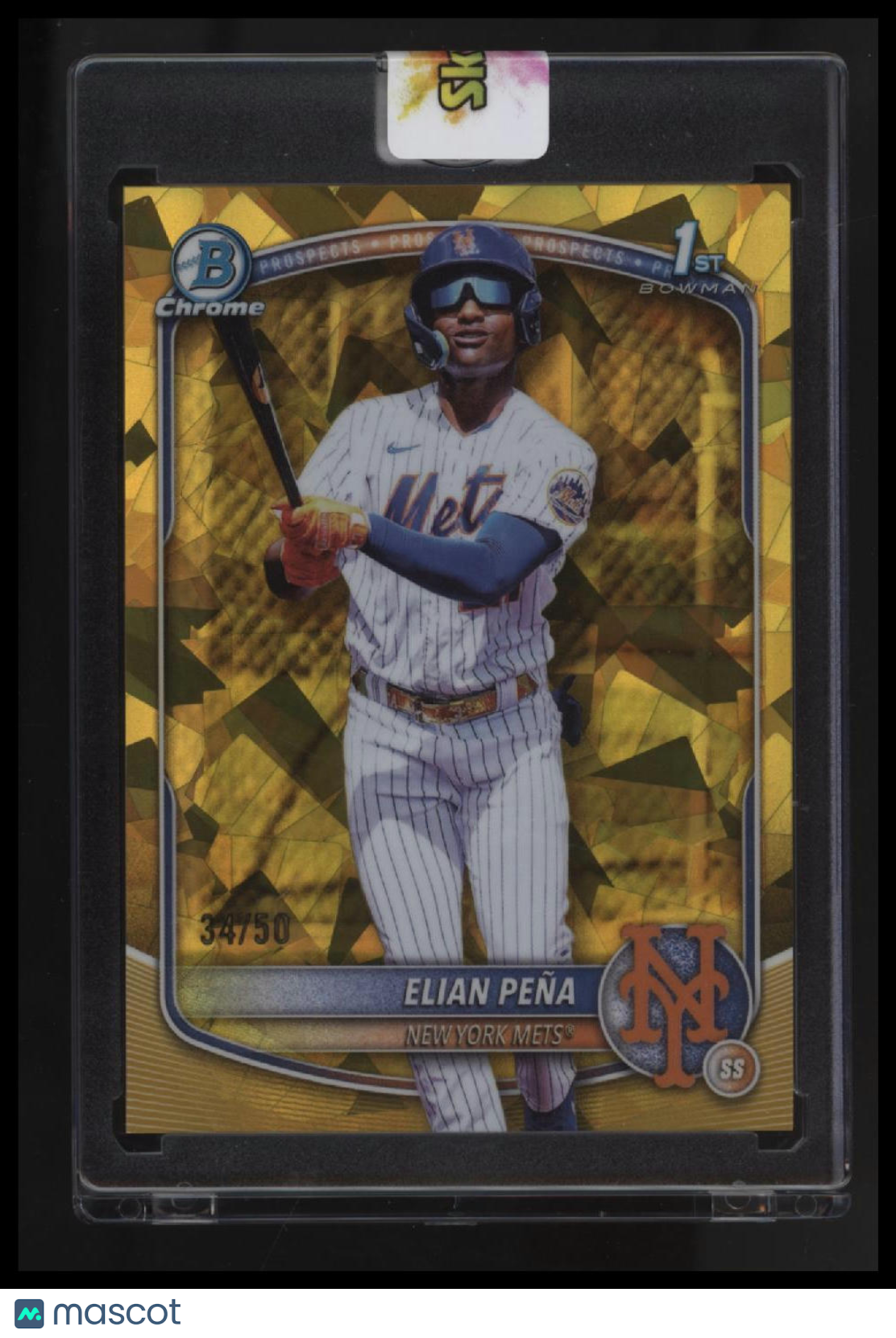 2025 Bowman Chrome Sapphire Edition Elian Peña Prospects Gold Sapphire #/50