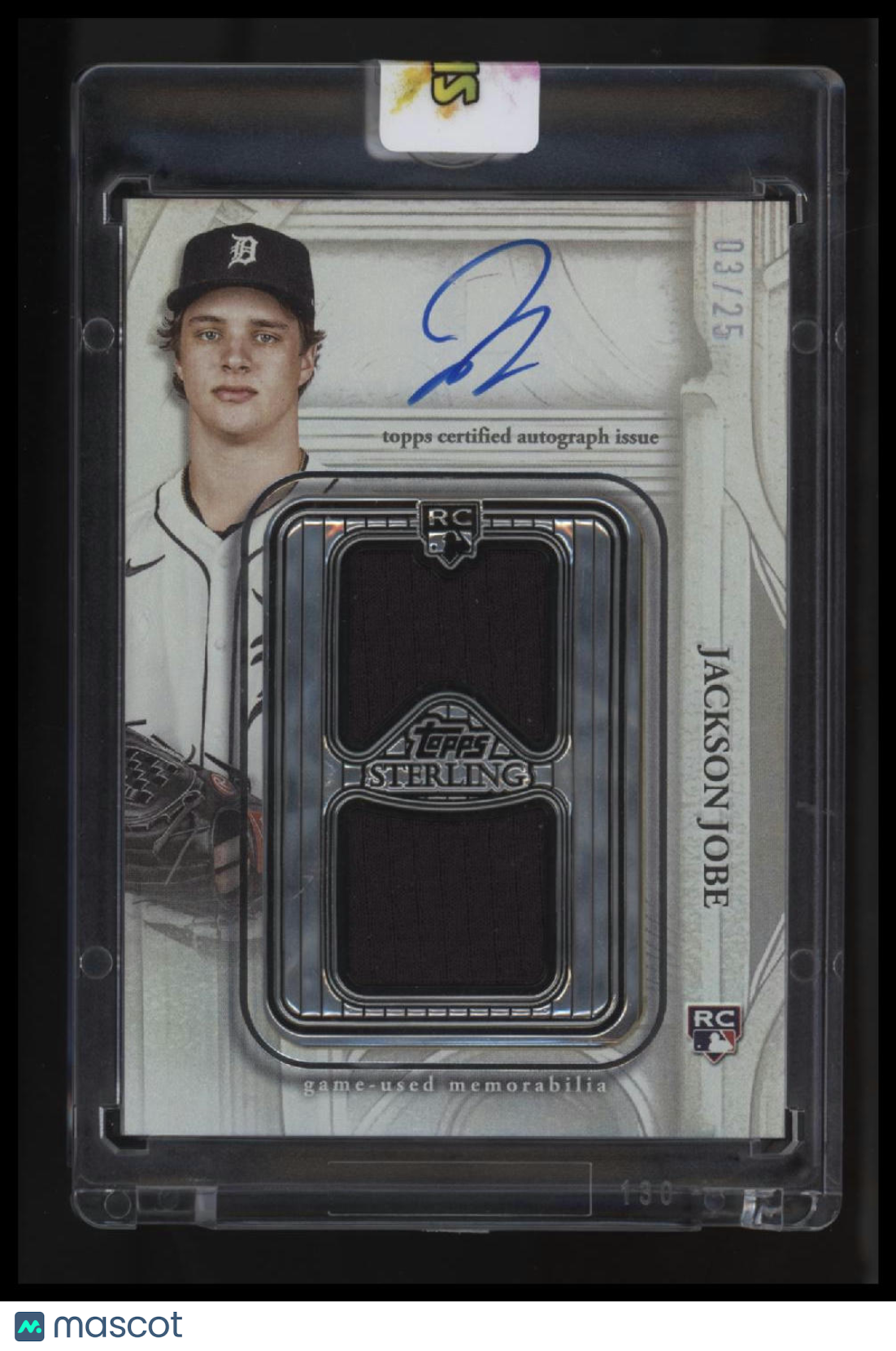 2025 Topps Sterling Jackson Jobe Sterling Patch Auto #/25 RPA
