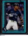 2025 Topps Chrome Logofractor Edition Julio Rodríguez Aqua Refractor #/199