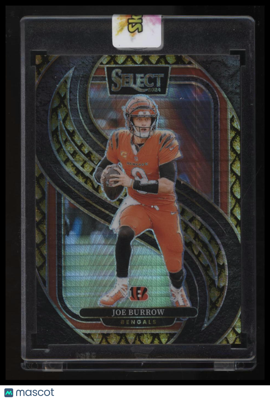 2024 Panini Select Joe Burrow Gold Dragon Scale Prizm #/10 Jersey Match!