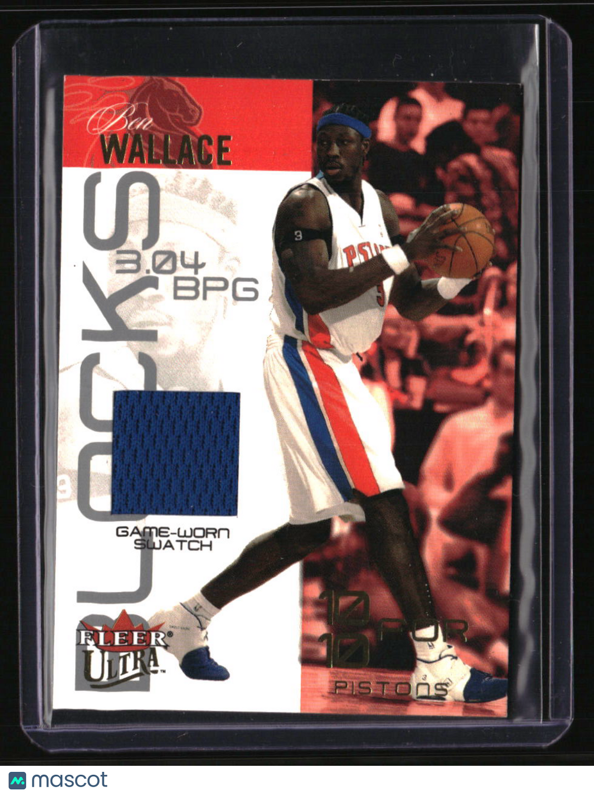2004-05 Fleer Ultra Ben Wallace #/100 Swatches