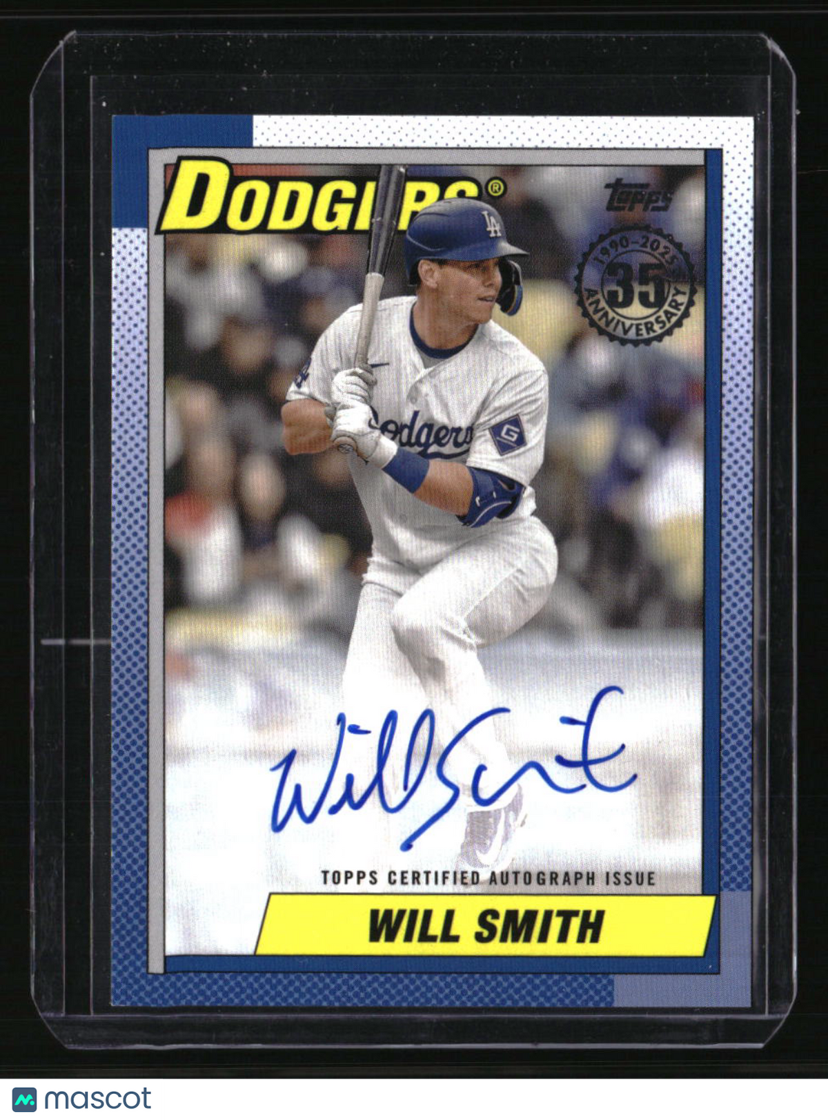 2025 Topps Will Smith 1990 Topps Baseball 35th Anniversary Auto