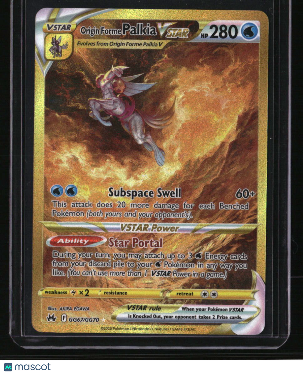 SWSH: Crown Zenith: Galarian Gallery Origin Forme Palkia VSTAR (Secret)