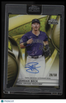 2025 Topps Chrome Black Jordan Beck Autographs Gold Refractors #/50