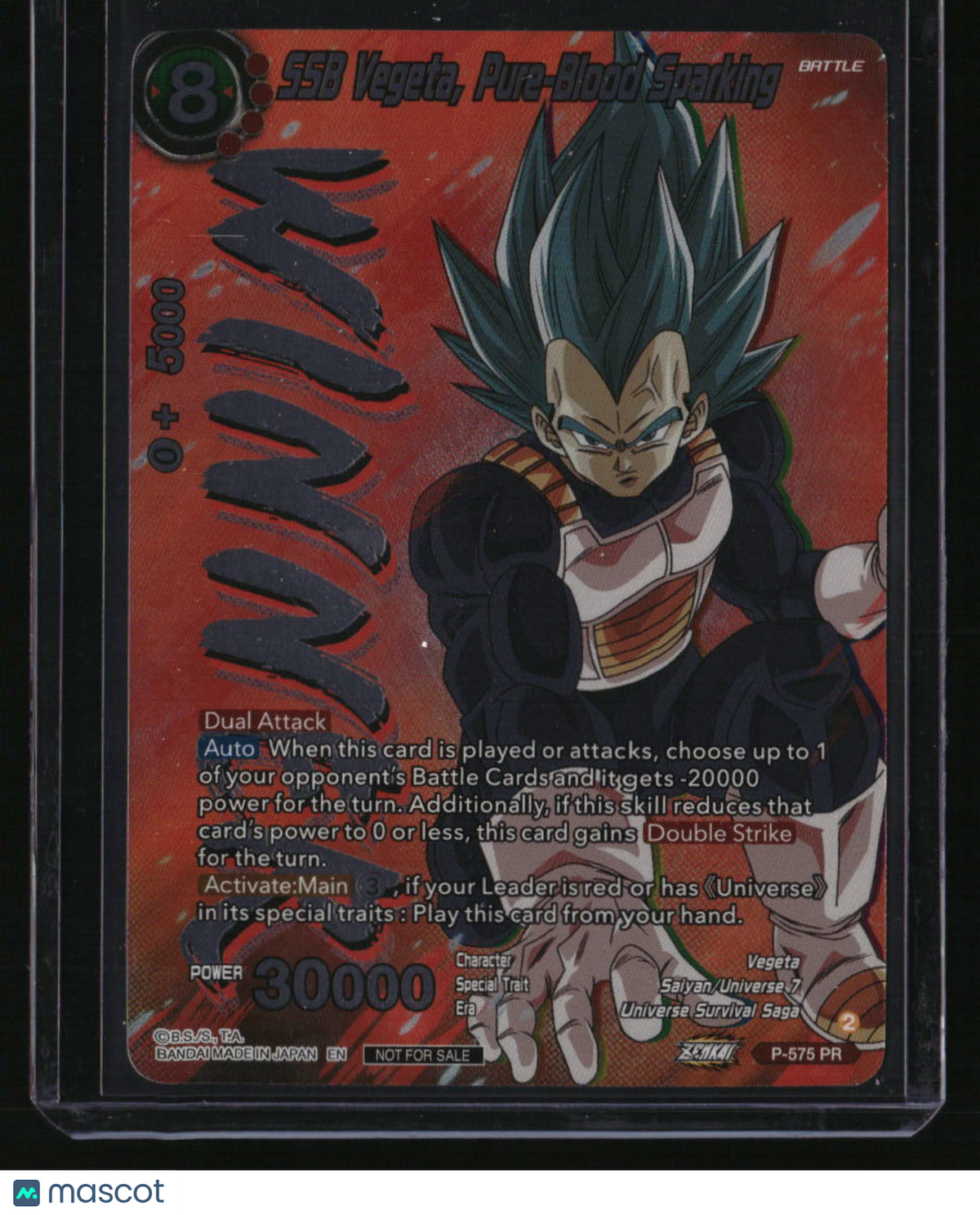 Zenkai Series Tournament Pack Vol.7) (Winner) SSB Vegeta, Pure-Blood Sparking