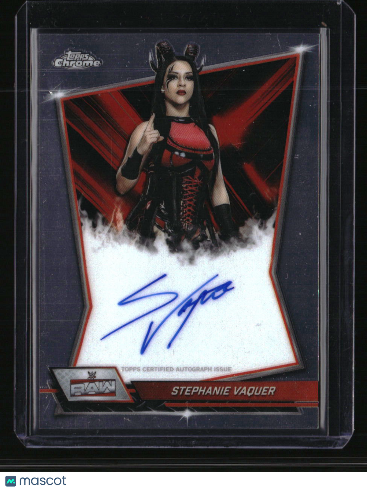 2026 Topps Chrome WWE Stephanie Vaquer Red Brand Autographs