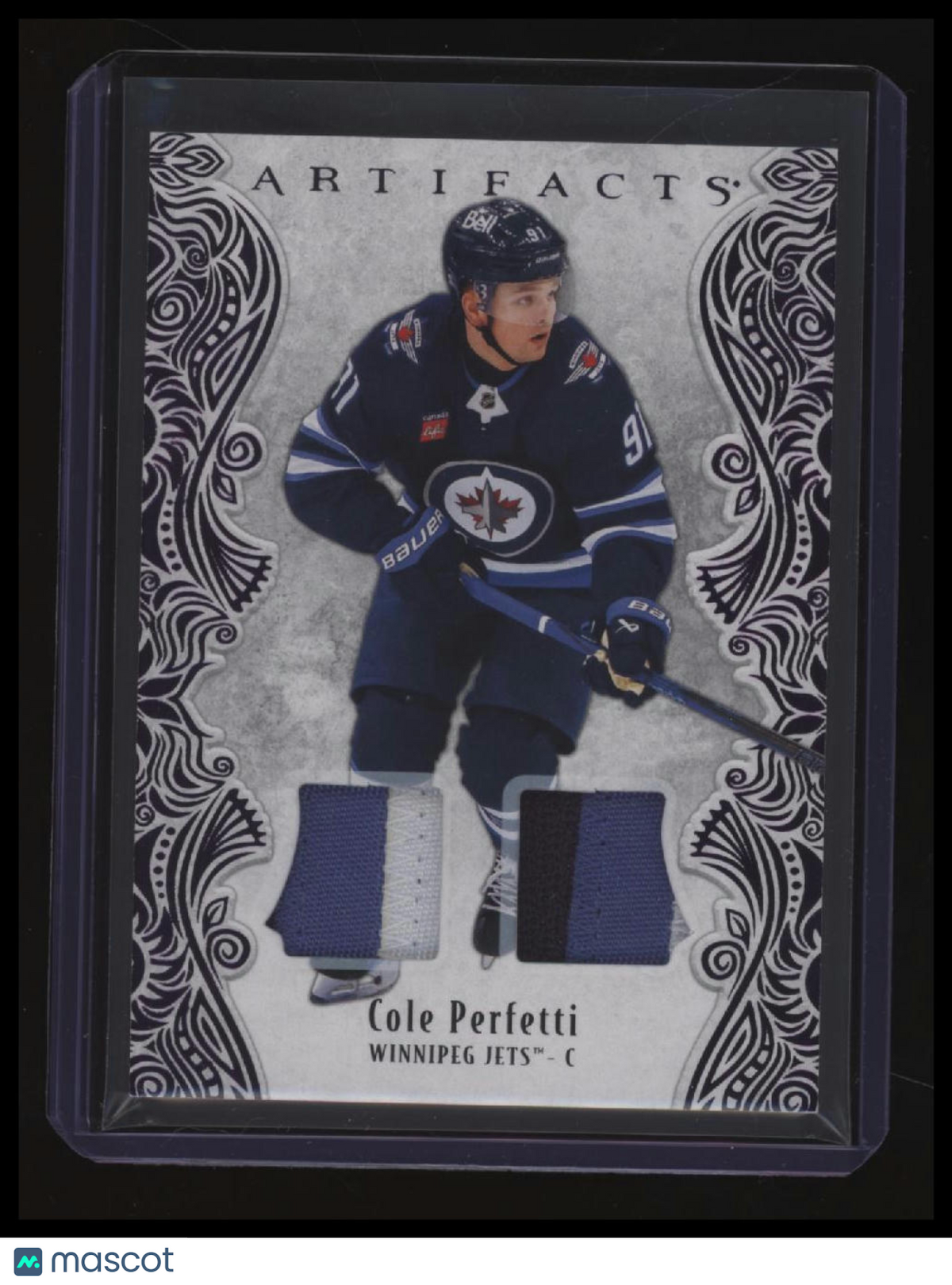 2025-26 Upper Deck Artifacts Cole Perfetti Material Purple #/25