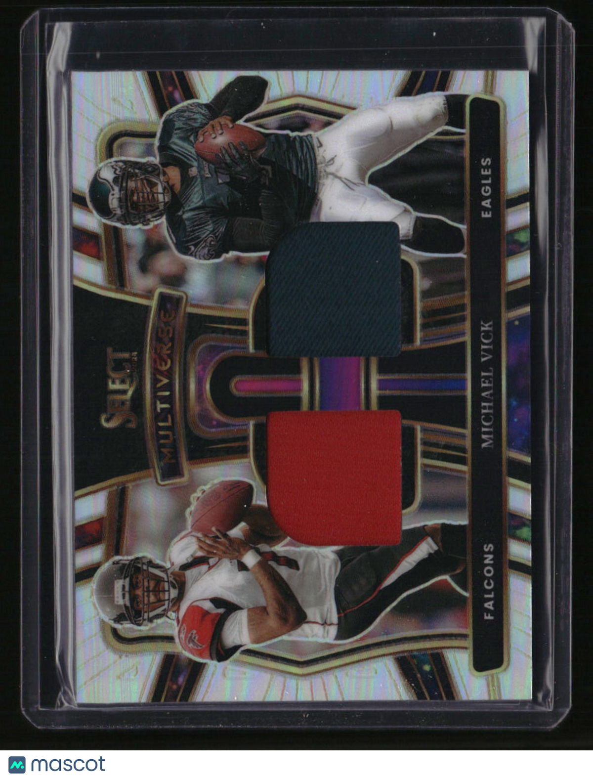 2024 Panini Select Michael Vick Multiverse Dual Relics Prizm #/149
