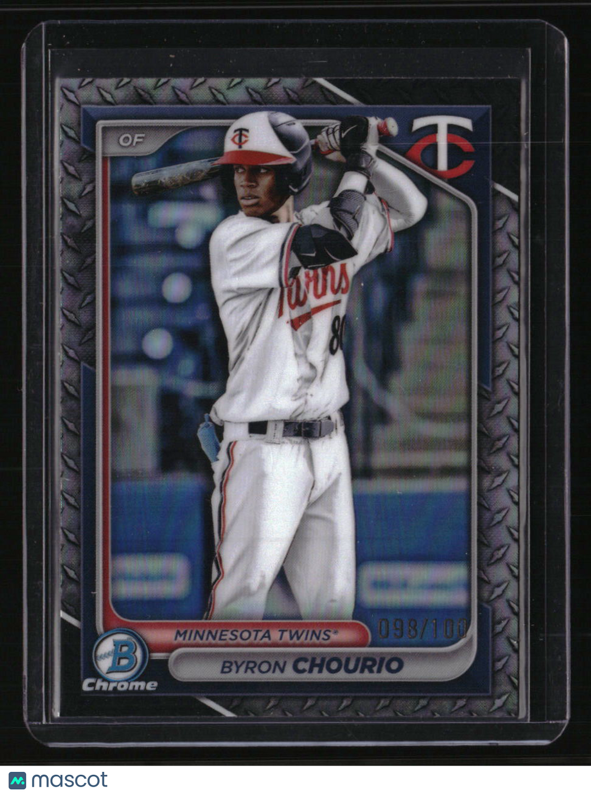 2024 Bowman Draft Byron Chourio Chrome Steel Metal Refractor #/100