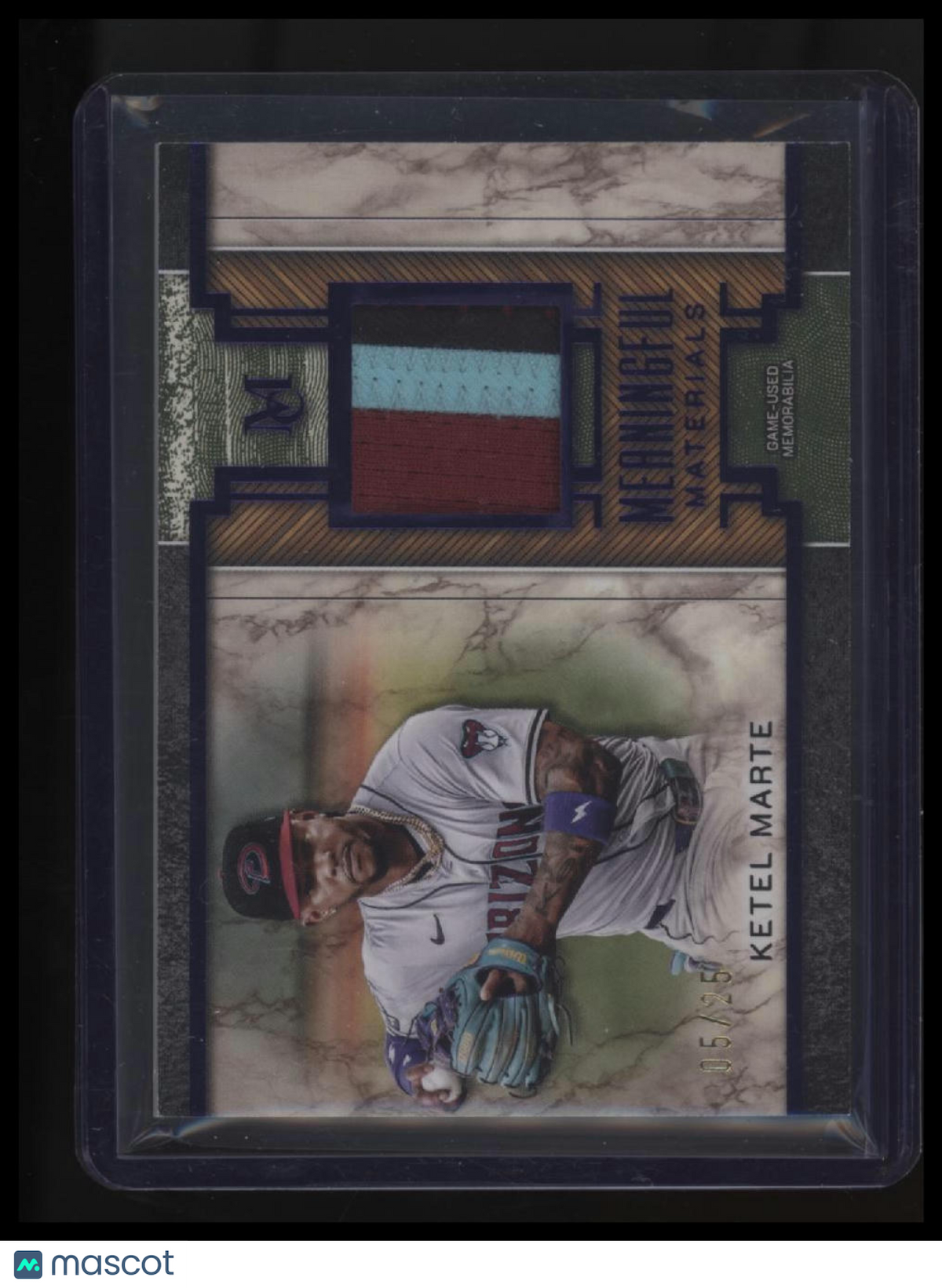 2025 Topps Museum Collection Ketel Marte Meaningful Material Amethyst #/25