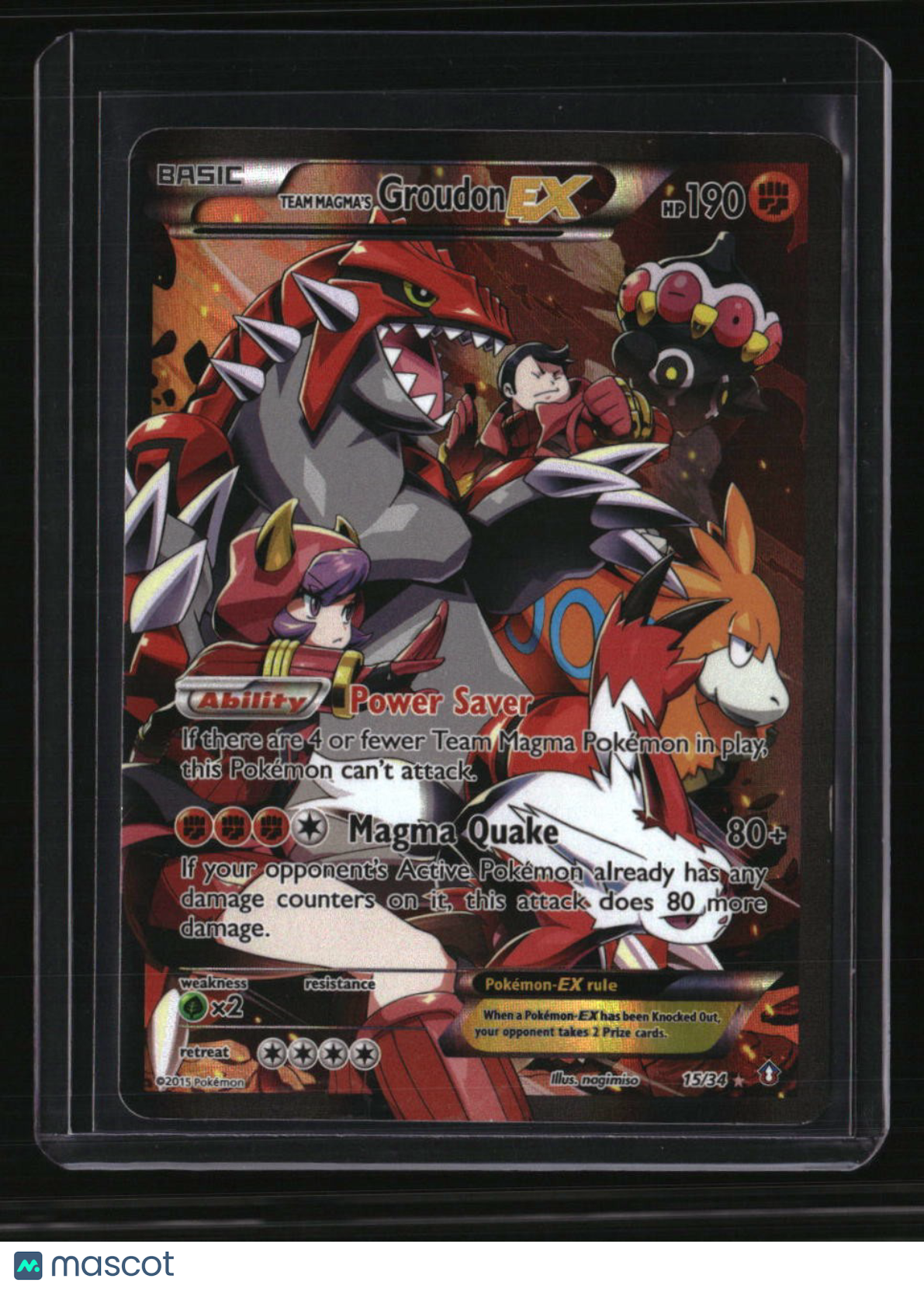 Double Crisis Team Magma's Groudon EX