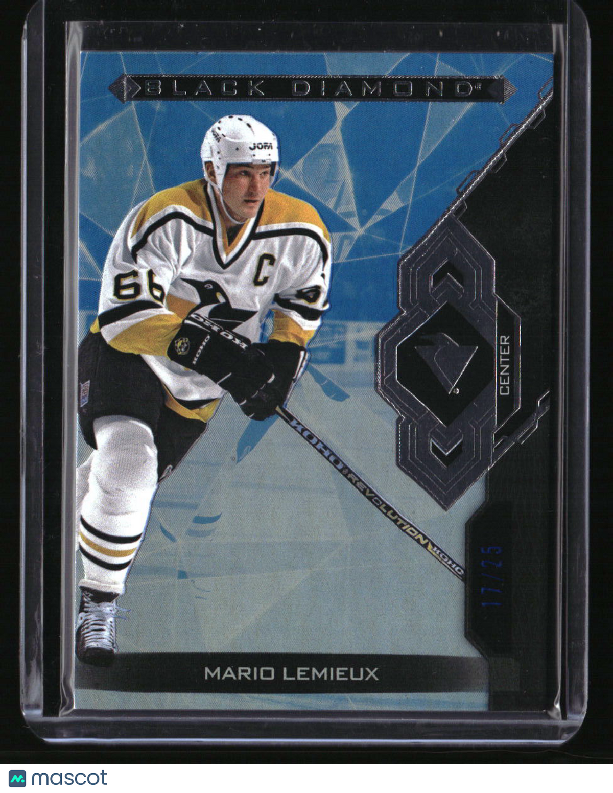 2022-23 Upper Deck Black Diamond Mario Lemieux Blue #/25