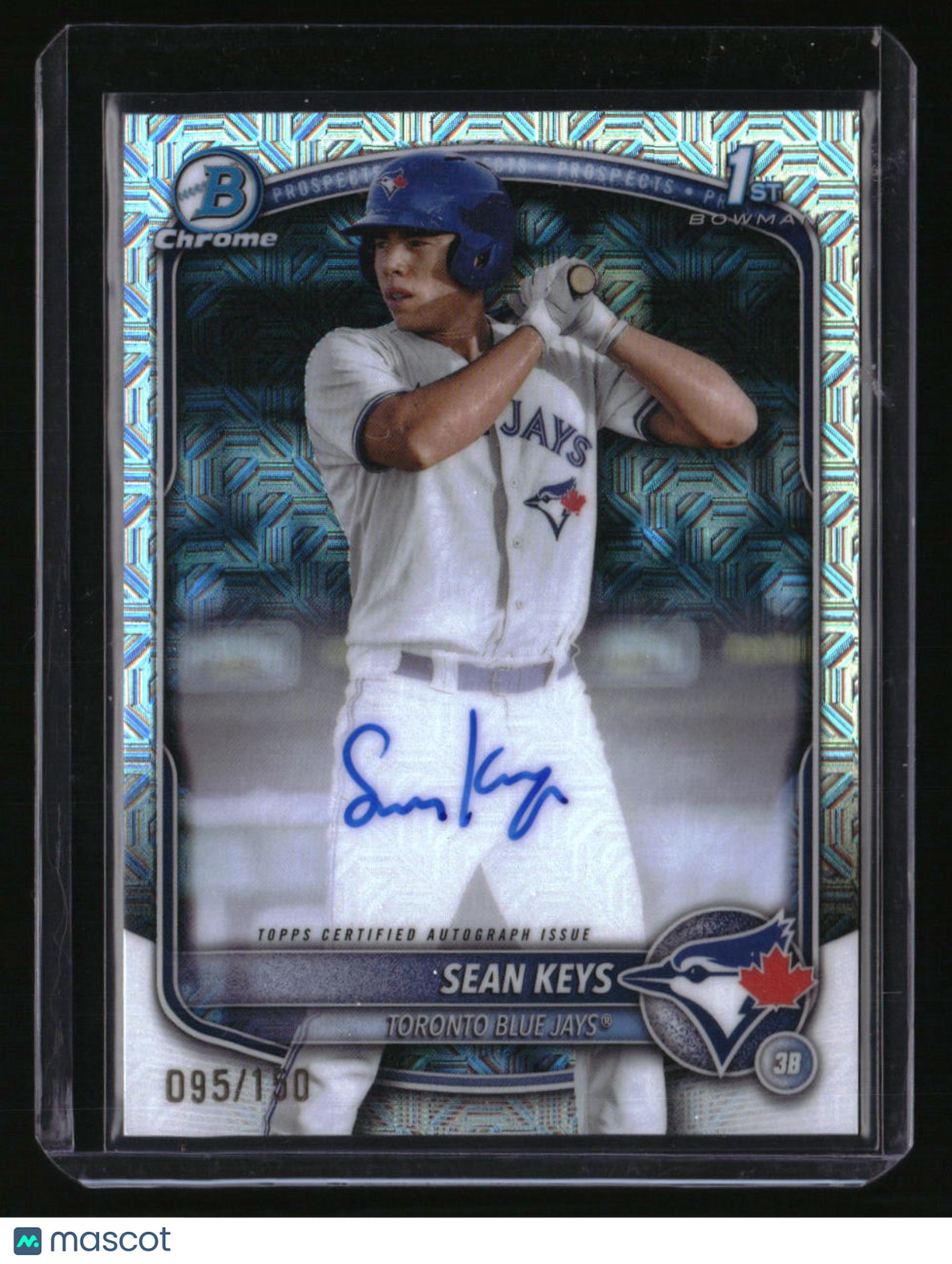 2025 Bowman Sean Keys Chrome Prospects Autographs HTA Choice Refractor #/150