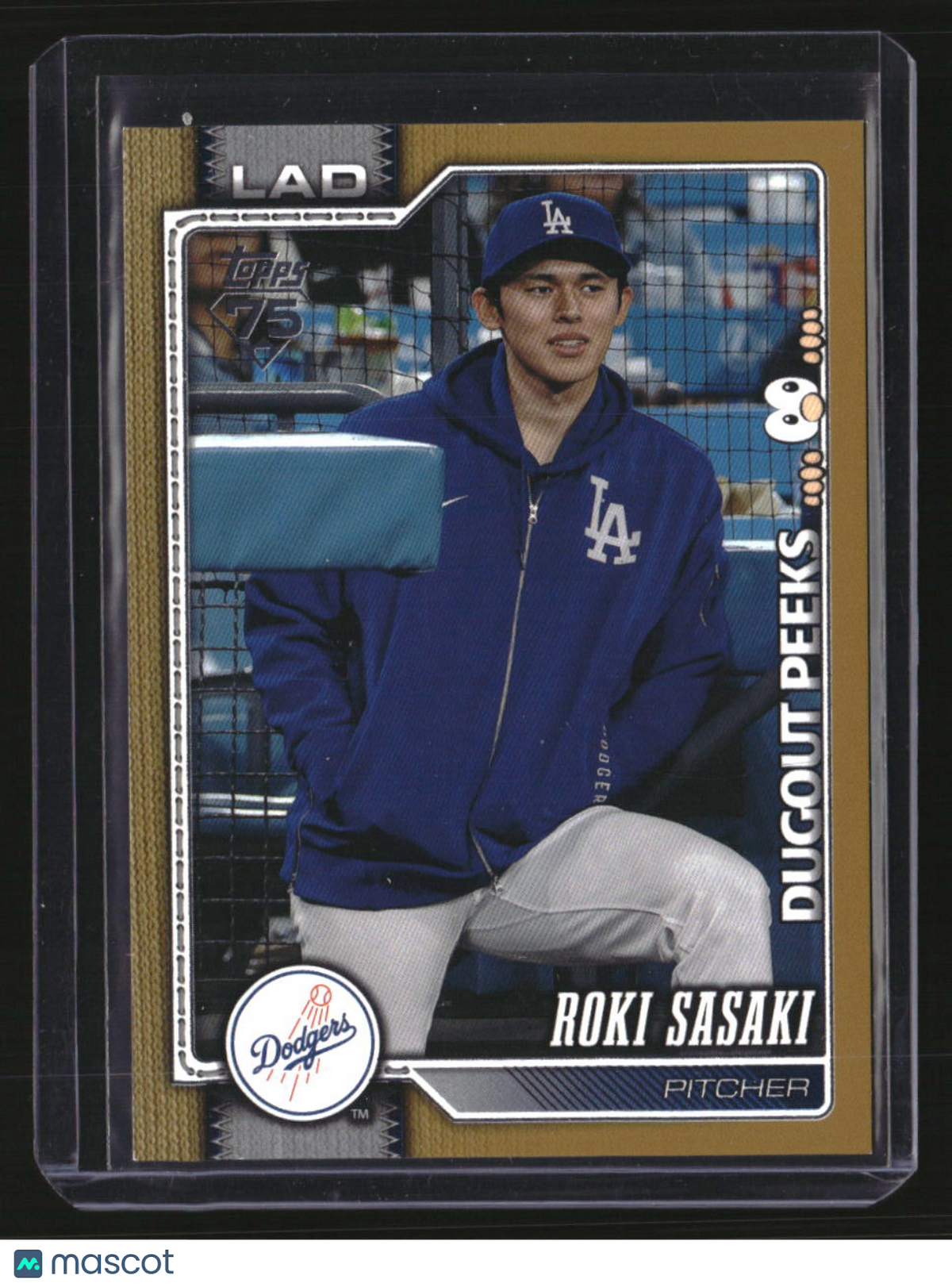 2026 Topps Roki Sasaki Dugout Peeks Gold #/50