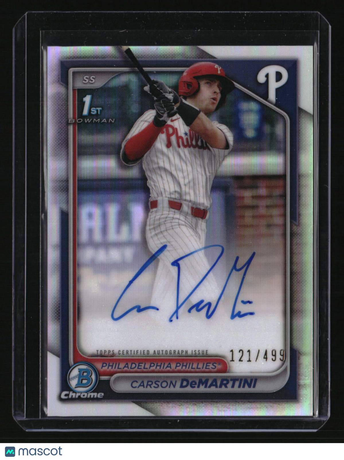 2024 Bowman Draft Carson DeMartini Chrome Prospect Autographs Refractor #/499