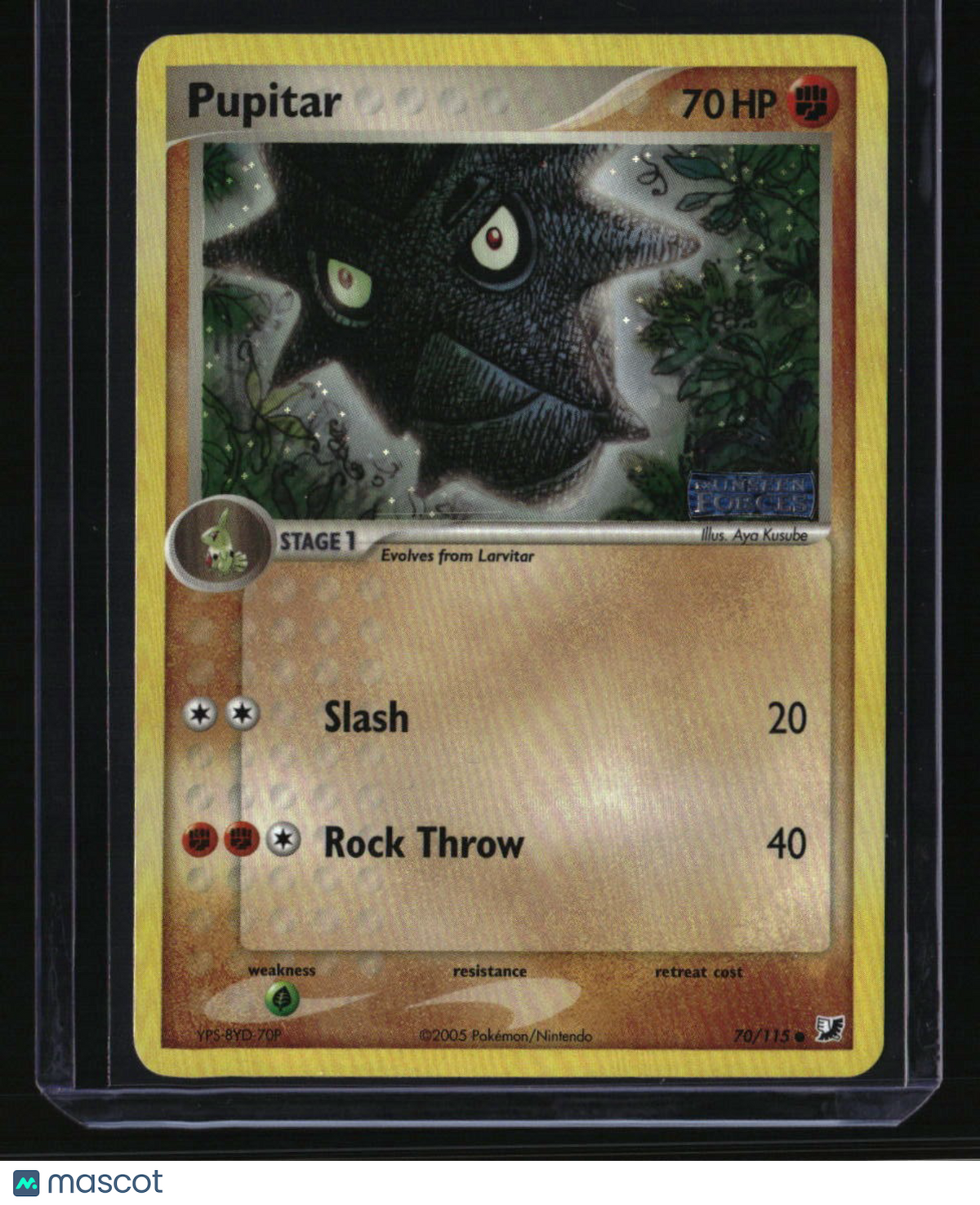 EX Unseen Forces Pupitar Reverse Holo