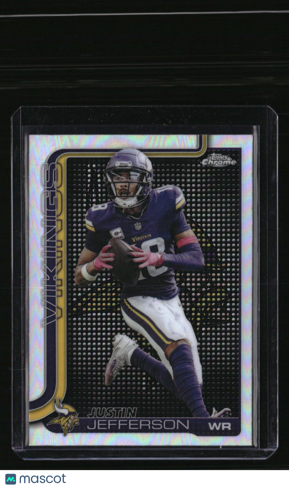 2025 Topps Chrome Justin Jefferson Lightboard Logo