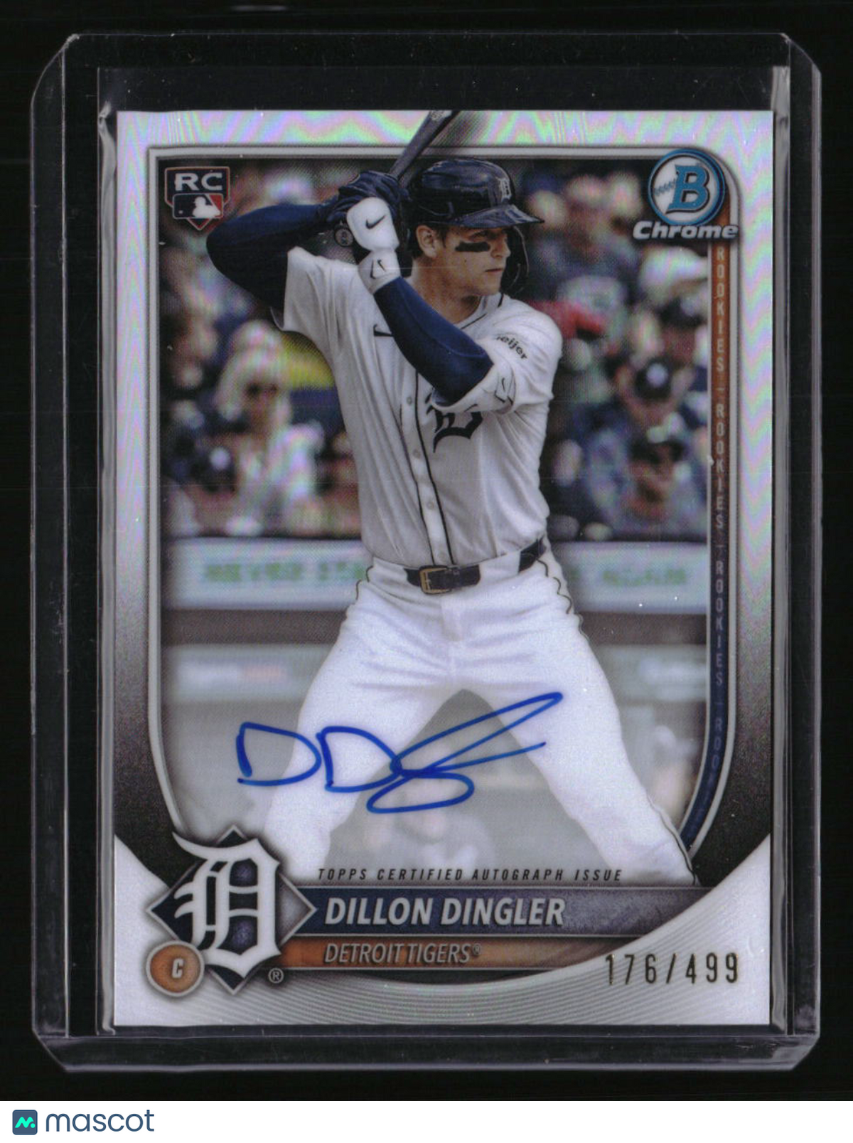 2025 Bowman Chrome Dillon Dingler Rookie Autographs Refractor #/499