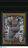 2025 Bowman Draft Gage Wood Chrome Gold Refractor #/50