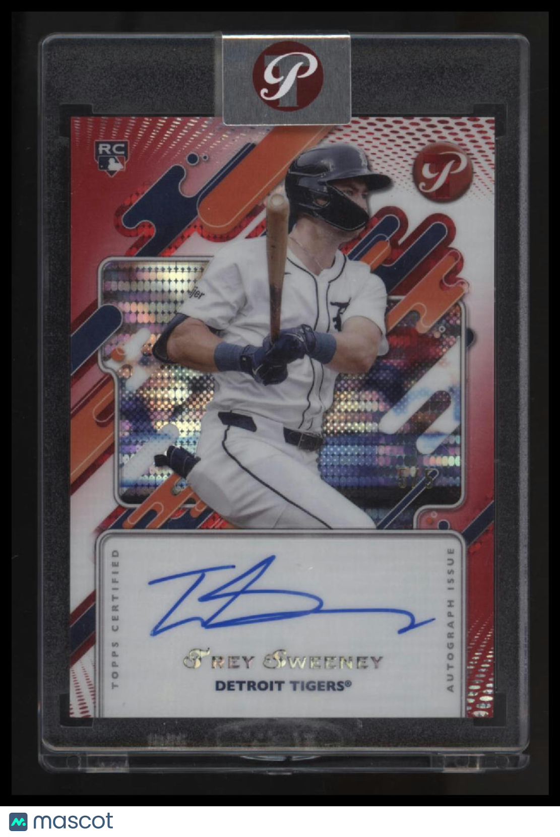 2025 Topps Pristine Trey Sweeney Auto Red Pristine Refractors #/5
