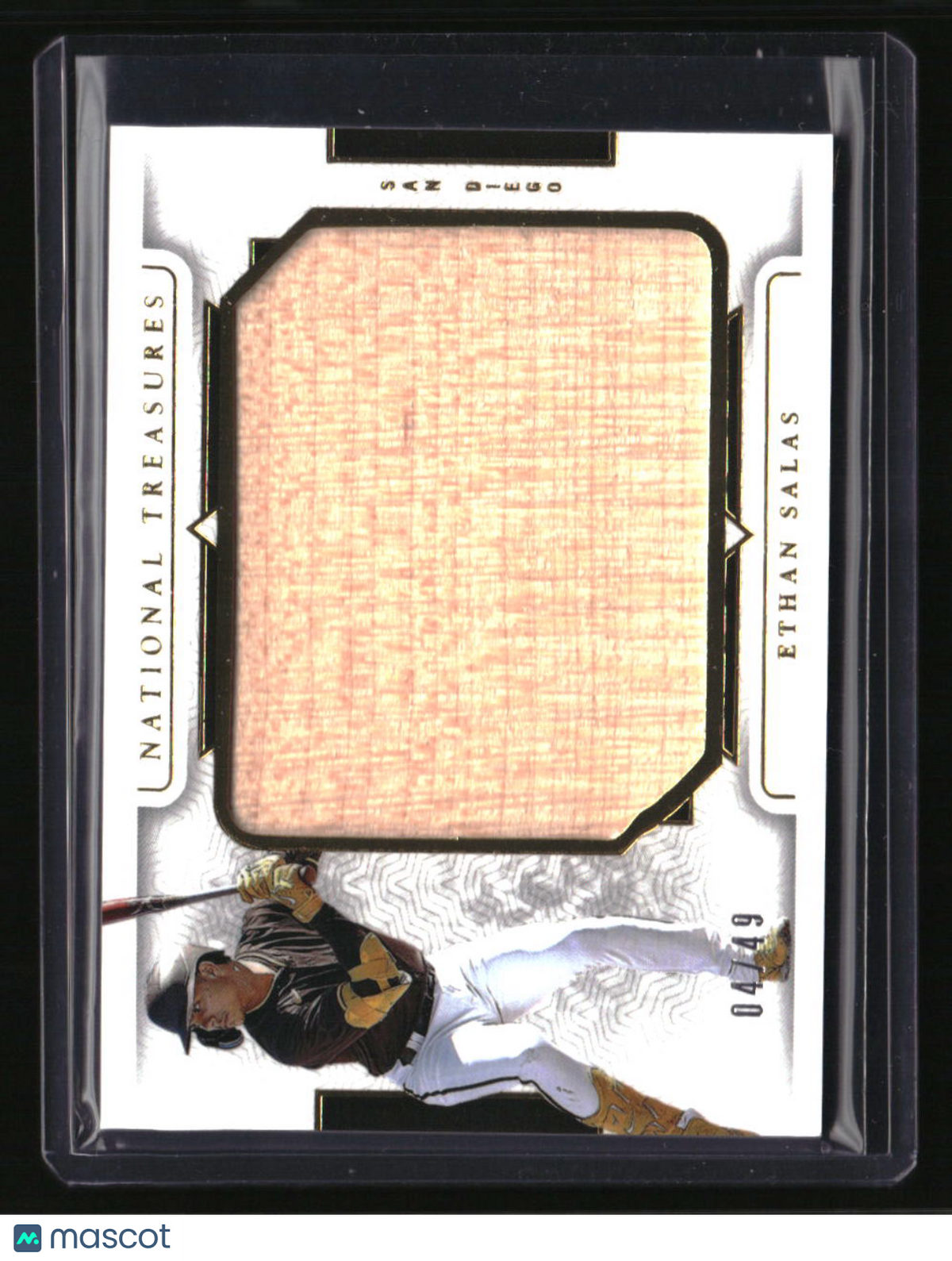 2024 Panini National Treasures Ethan Salas Prospect Jumbo Lumber #/49