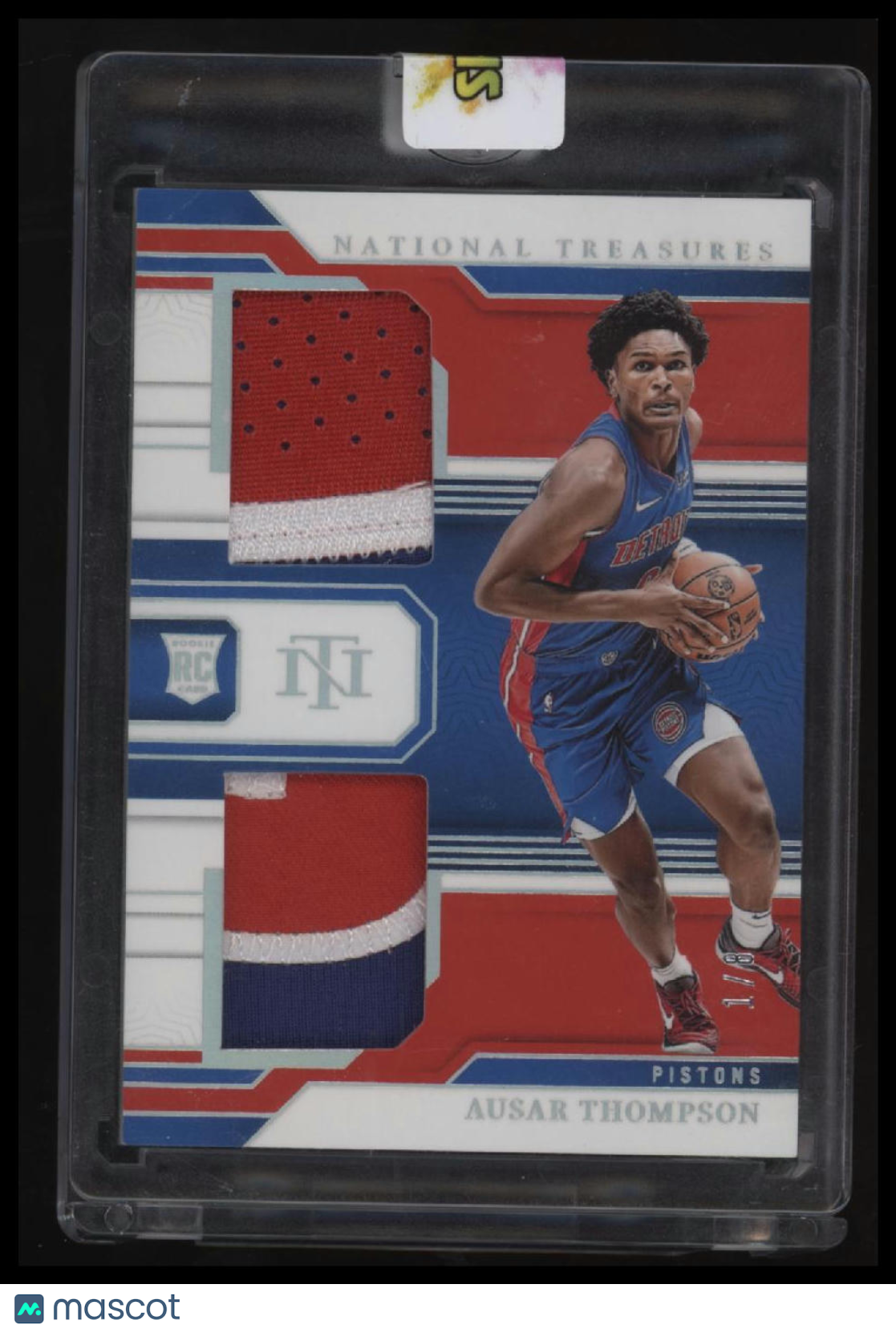 2023-24 Panini National Treasures #RD-AUS Ausar Thompson Materials Intl. Red #/8