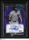 2026 Finest Jasson Domínguez Finest Autographs Purple Refractors #/75