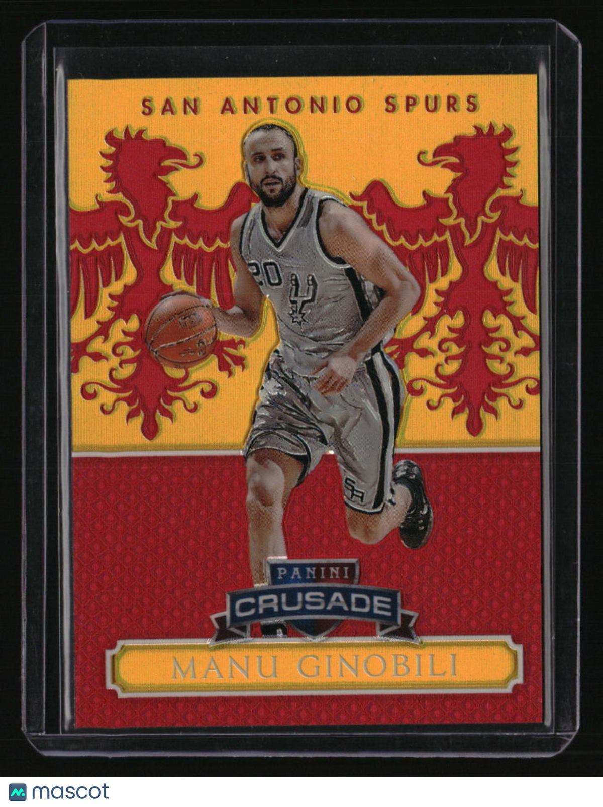 2014-15 Panini Excalibur Manu Ginobili Crusade Red #/99 FIRST ON PRINT 01/99