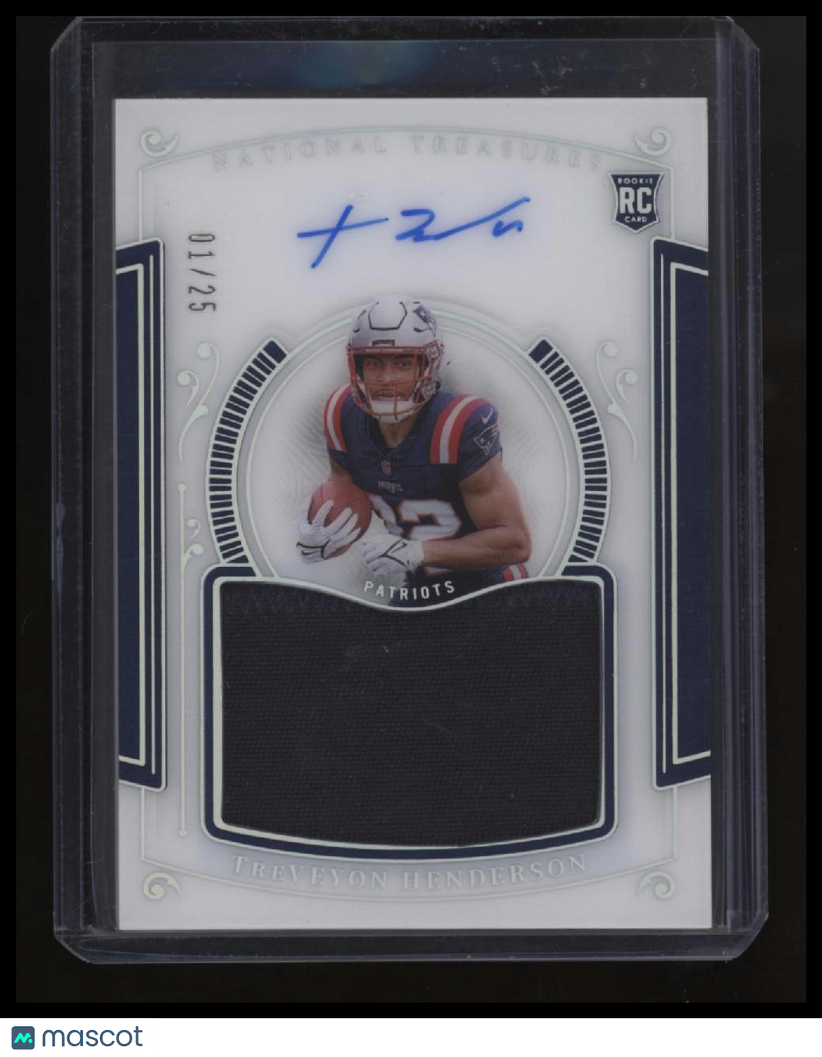 2025 Panini National Treasures TreVeyon Henderson Rookie Treasures #/25