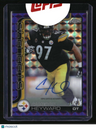 2025 Topps Chrome Cameron Heyward Chrome Auto Purple Geometric Refractor #/75
