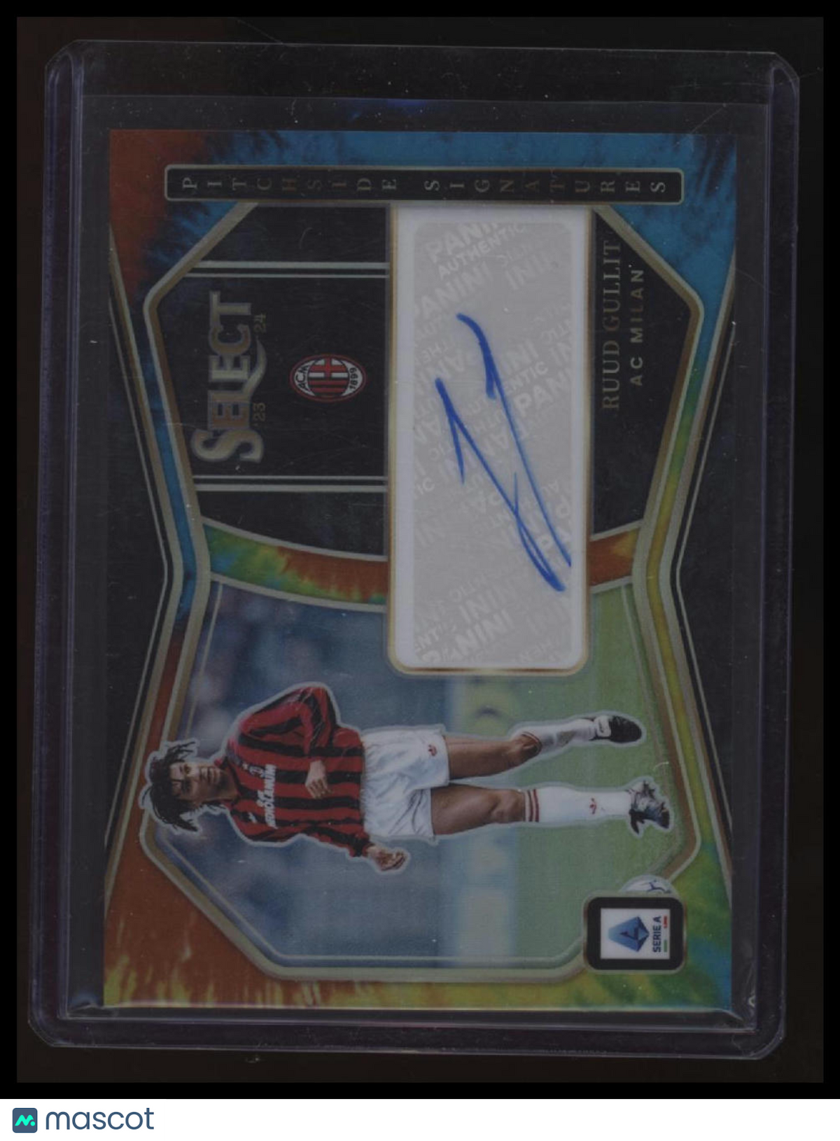 2023-24 Panini Select Serie A Ruud Gullit Pitchside Signatures Tie-Dye #/15