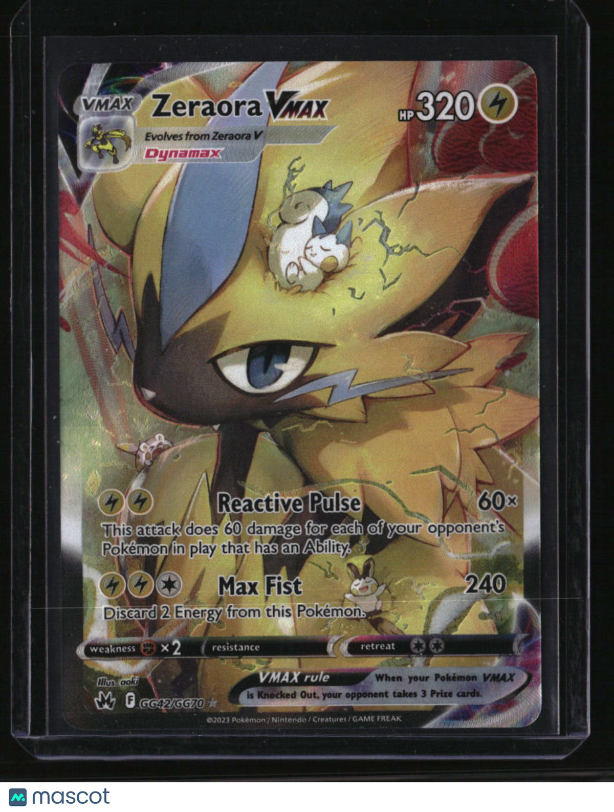 Crown Zenith: Galarian Gallery Zeraora VMAX