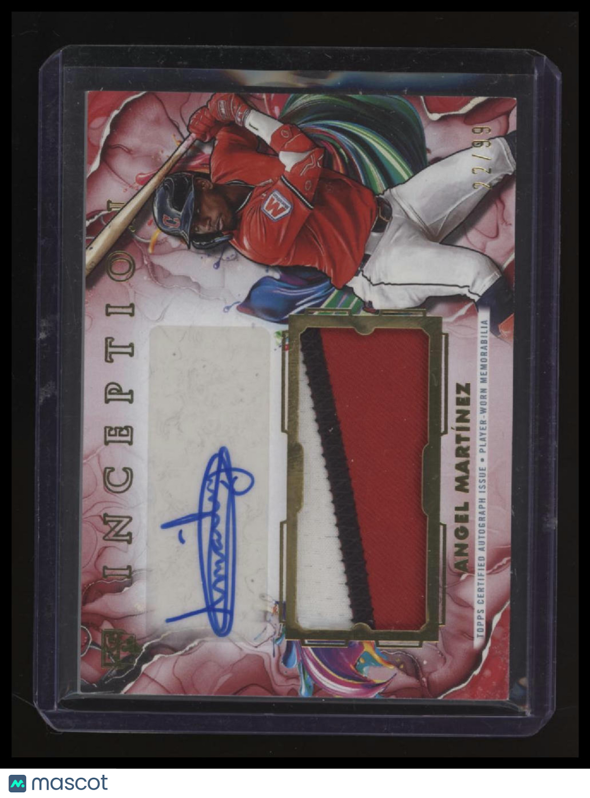 2025 Topps Inception Angel Martinez Autographed Patches Red #/99