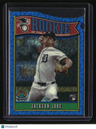 2025 Bowman Jackson Jobe Rookie of the Year Favorites Mojo Blue Refractor #/150