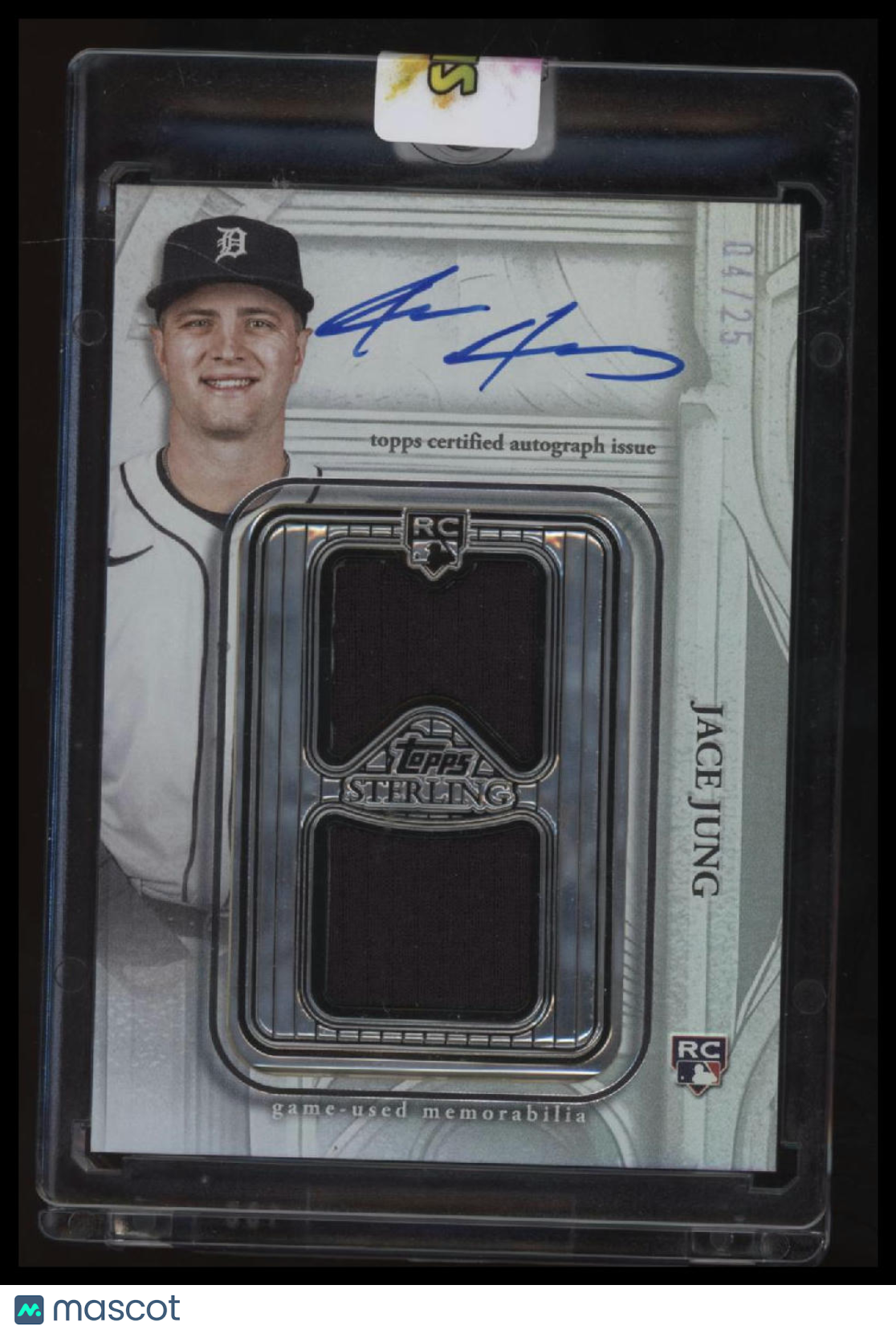 2025 Topps Sterling Baseball Jace Jung Patch Auto #/25