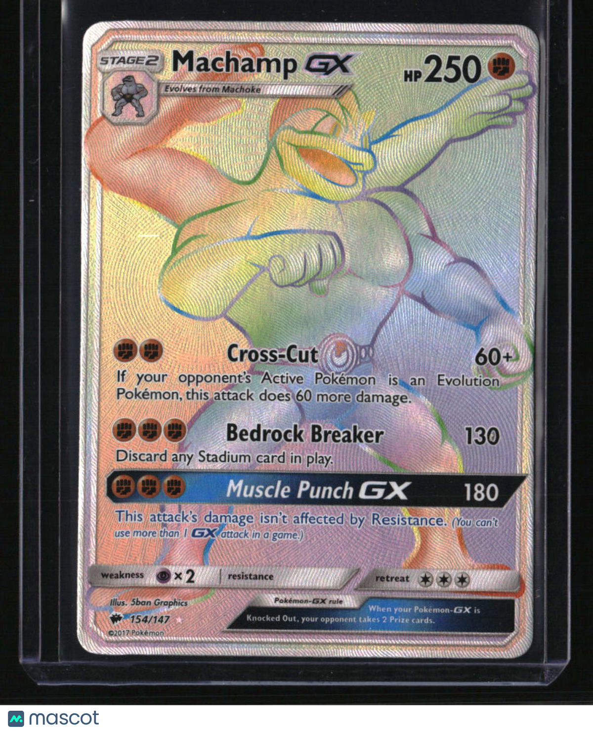 SM - Burning Shadows Machamp GX (Secret)
